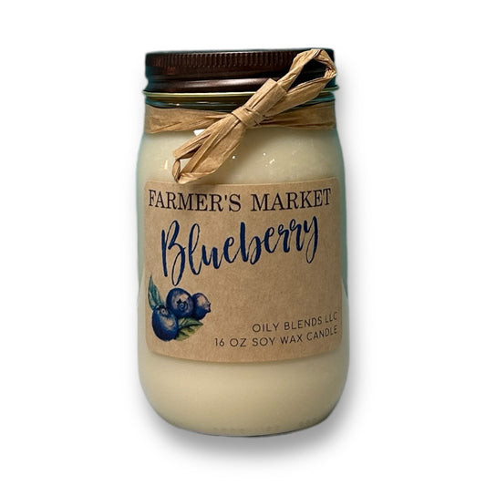 Blueberry Farmer's Market Natural Soy Wax Candle