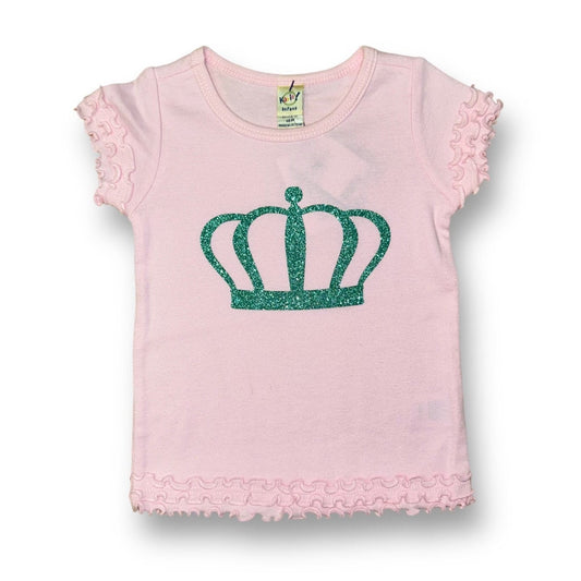 NEW! Girls Size 18 Months Light Pink Princess Ruffle Sleeve Boutique Top