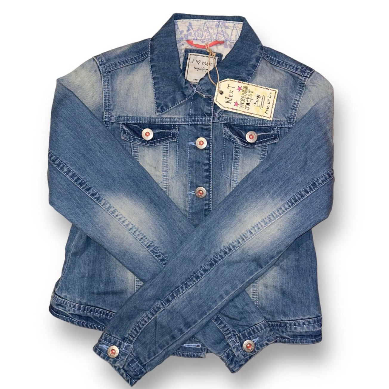 NEW! Girls Next Brand Size 13/14 Youth Classic Denim Fashion Jean Jacket