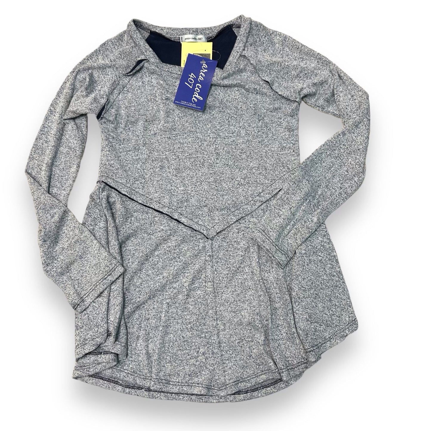 NEW! Area Code 407 Youth Girl Size 12 Soft Fit & Flare Long Sleeve Boutique Top