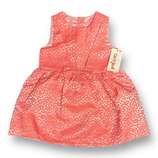 NEW! Girls Cat & Jack Size 24 Months Hot Pink Sleeveless Fancy Dress
