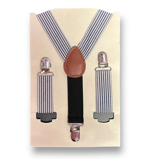 NEW! Toddler Boy Adjustable Pin Stripe Suspenders