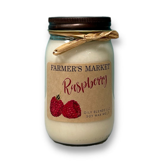 Raspberry Farmer's Market Natural Soy Wax Candle