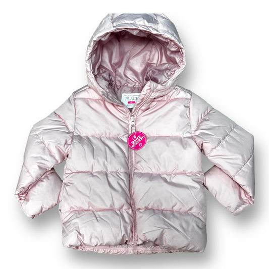 NEW! Girls Pink Puffer Jacket Children's Place Size 4T Winter Coat with Hood