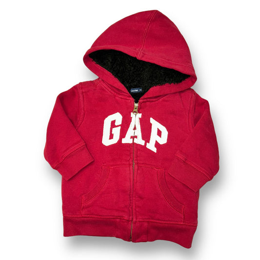Toddler Boy Gap Size 2 Red Mid-Season Zippered Hoodie Coat