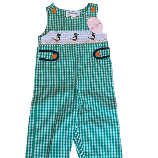 NEW! Boys Marie Nicole Size 6-12 Months Boutique Smocked One-Piece