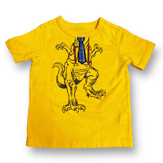 Boys Gap Size 12-18 Months Yellow Embroidered Dino Shirt
