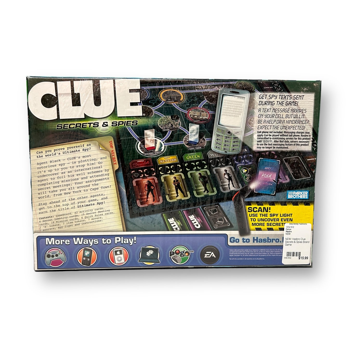 NEW! Hasbro Clue Secrets & Spies Board Game