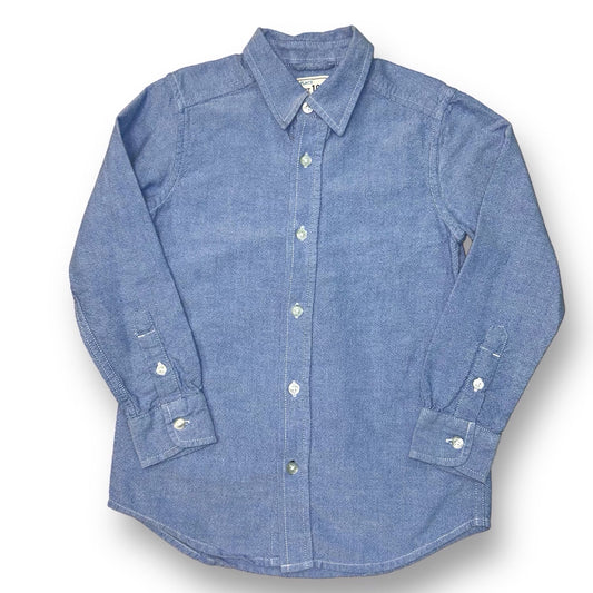 Boys Children's Place Size 5/6 Blue Button Down Dress Shirt