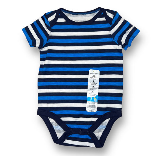 NEW! Boys Jumping Beans Size 9 Months Blue & White Striped Onesie