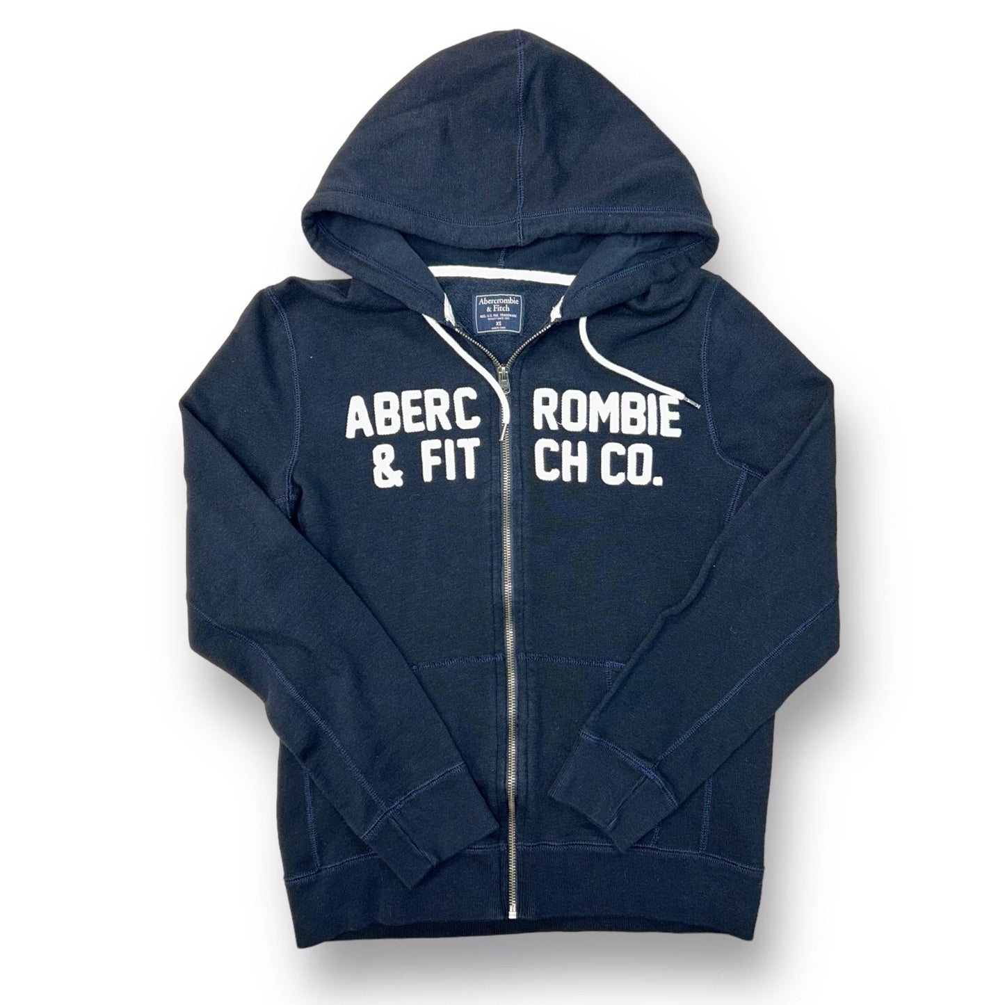 Abercrombie Guys Size XS Navy Zippered Hoodie