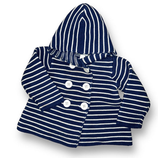 Girls First Impressions Size 12 Months Navy Striped Play Sweater