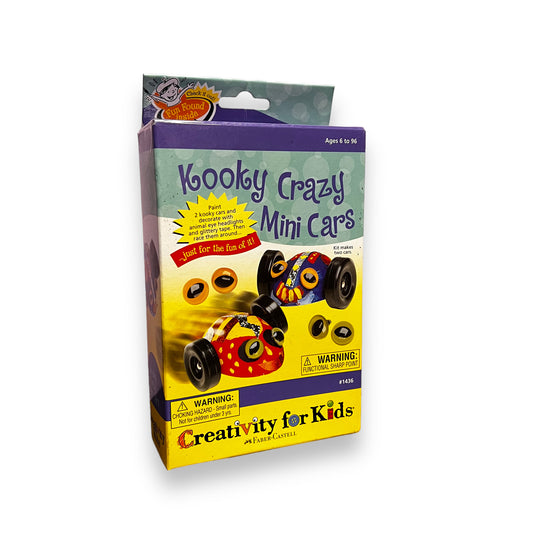 NEW! Kooky Crazy Mini Cars Craft Kit
