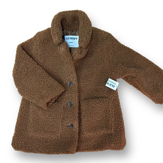 NEW! Boys Old Navy Size 18-24 Months Brown Sherpa Fleece Jacket