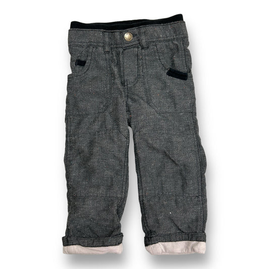 Boys OshKosh Size 2T Charcoal Elastic Waist Cuffed Pants
